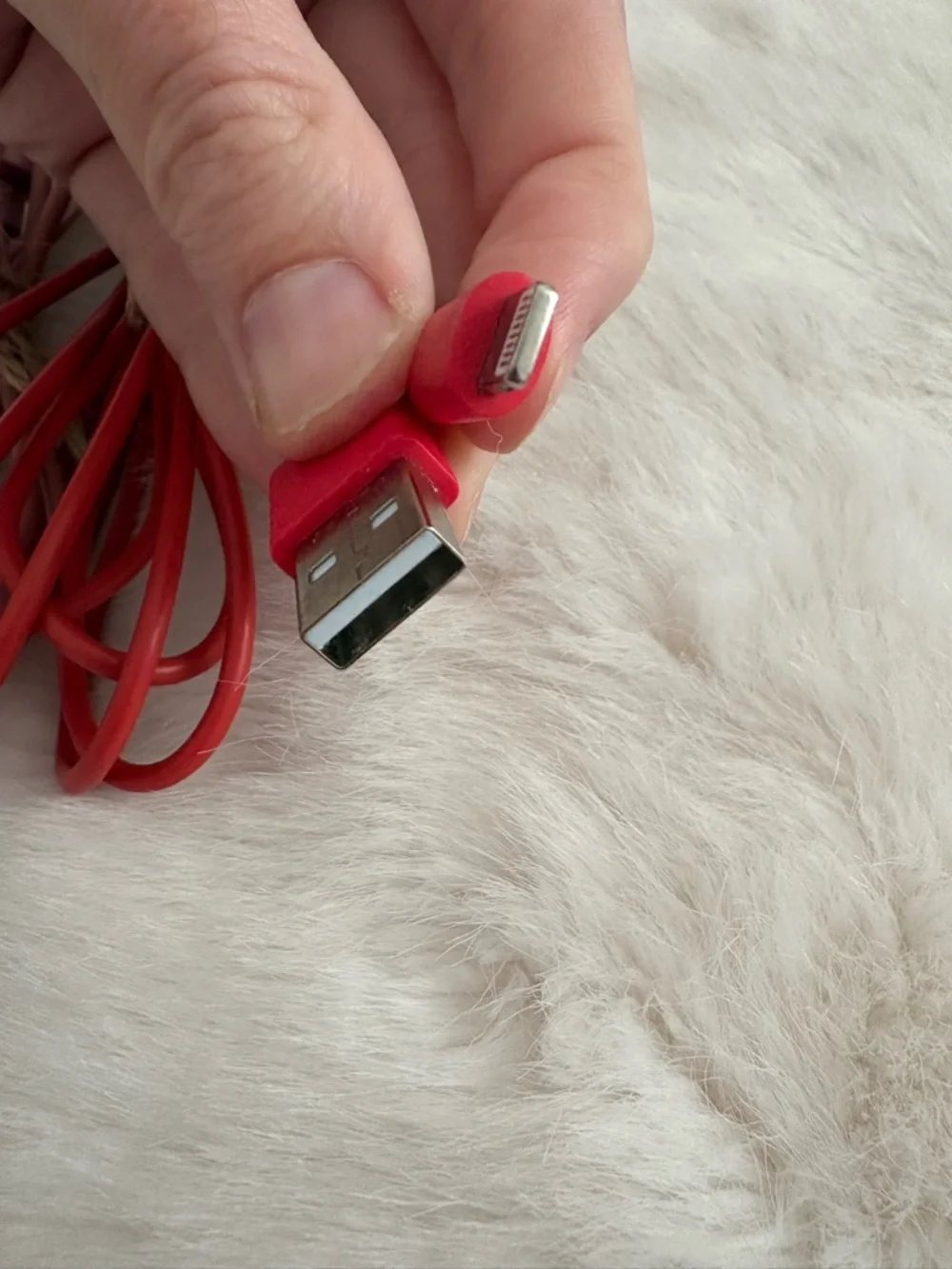 Red and Pink USB Charging Cables - Universal Cell Phone Accessory